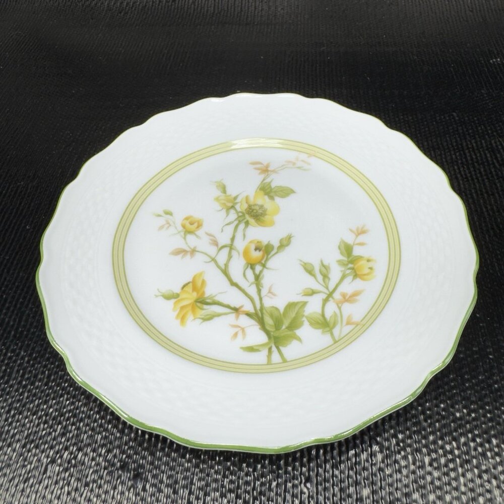AK Kaiser Germany Porcelain Dish Plate 6inch Plates Dishes Yellow Flowers Set‎ 4 - Picture 2 of 12